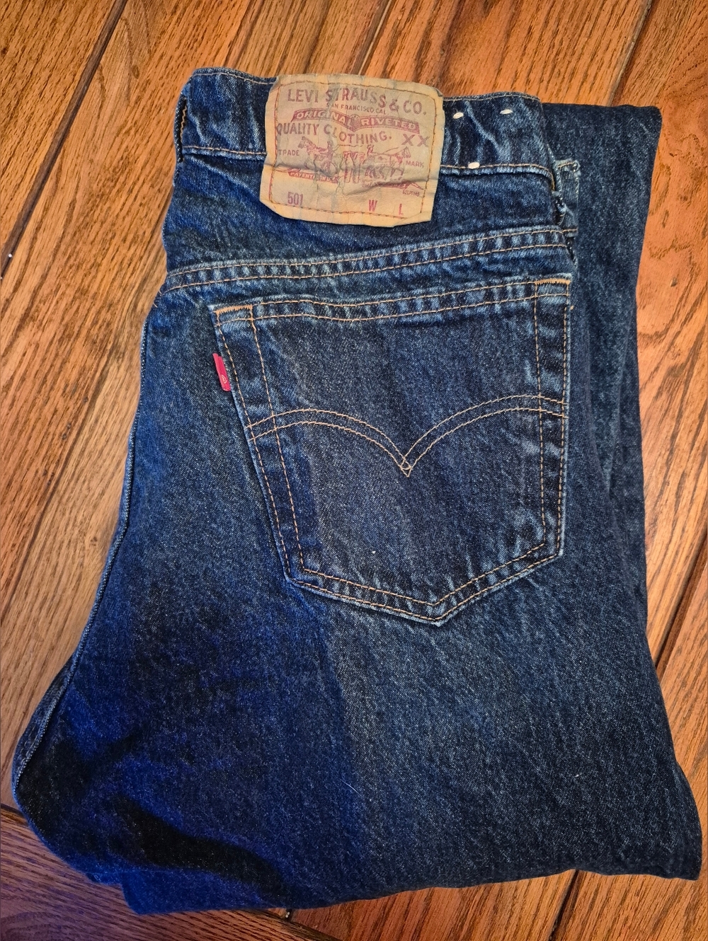Vintage 'R' Tag Levi's Dark Wash 501 Jeans 33/36